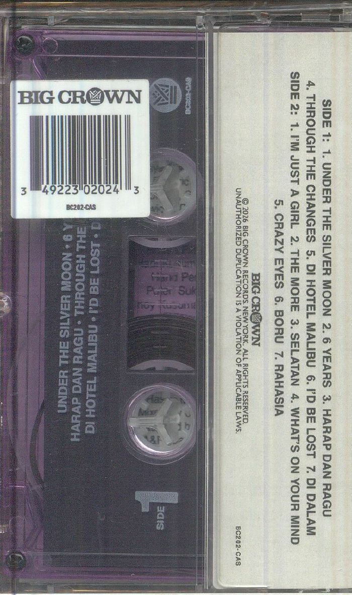 Thee Marloes – Di Hotel Malibu (Cassette, Big Crown Records, 2026) Back Cover
