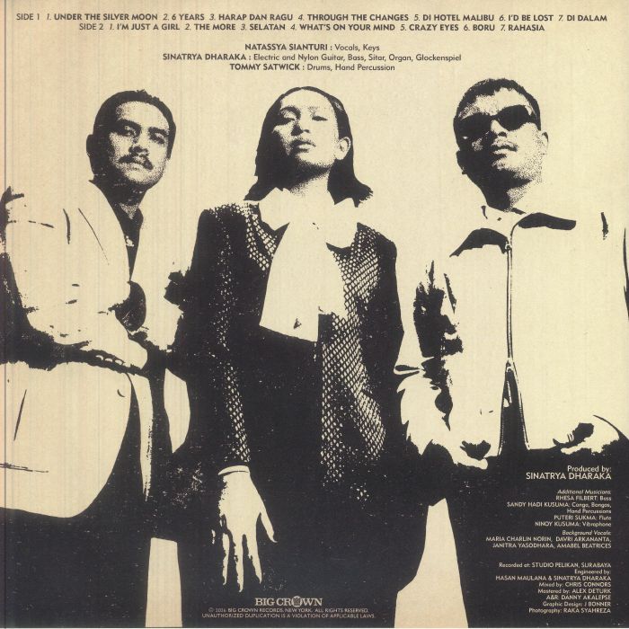 Thee Marloes – Di Hotel Malibu (LP, Big Crown Records, 2026) Back Cover