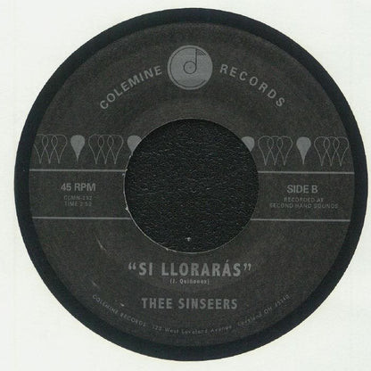 Thee Sinseers – For You (7", Colemine Records, 2024) Back Cover