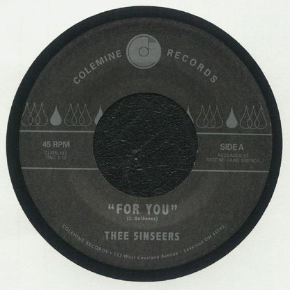 Thee Sinseers – For You (7", Colemine Records, 2024) Front Cover