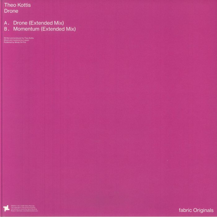 Theo Kottis – Drone (12", fabric Originals, 2025) Back Cover