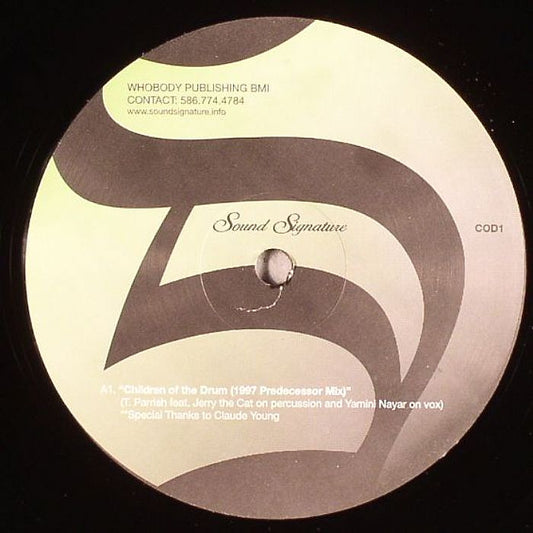 Theo Parrish – Children Of The Drum / I Am These Roots (12", Sound Signature, 2007) Front Cover