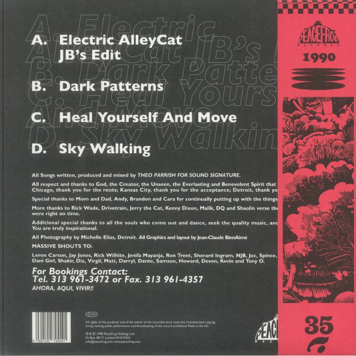 Theo Parrish – First Floor (Part 2) (2x12", Smokey Vinyl, Peacefrog Records, 2026) Back Cover