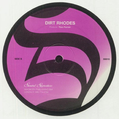 Theo Parrish – You Forgot / Dirt Rhodes (12", Sound Signature, 2008) Back Cover