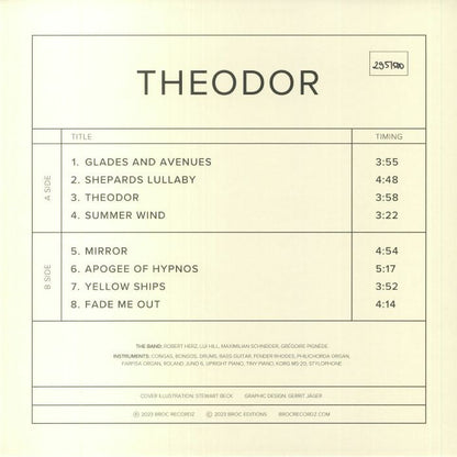 Theodor – Theodor (LP, Broc Recordz, 2023) Back Cover