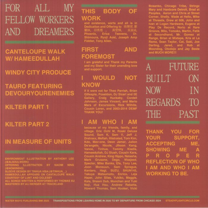 Thomas Xu – The Heart Of The Matter (LP, mini, Steady Flight Circle, 2026) Back Cover