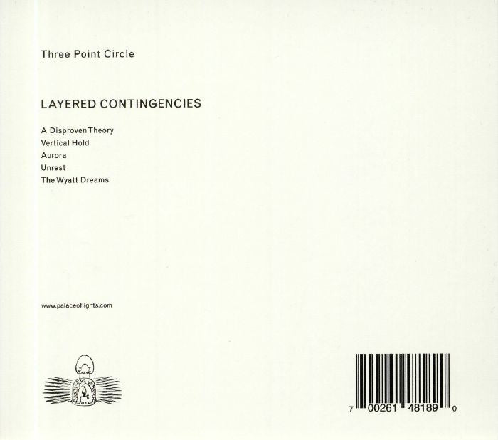 Three Point Circle – Layered Contingencies (CD, Palace Of Lights, 2020) Back Cover