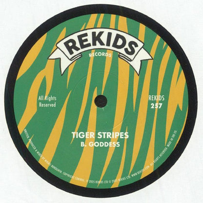 Tiger Stripes – All Night Long (12", REKIDS, 2025) back cover