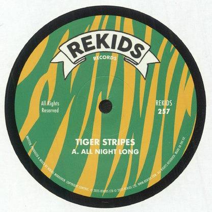 Tiger Stripes – All Night Long (12", REKIDS, 2025) front cover
