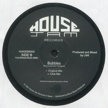 Tikkle – The Sublime / Bubbles (12", House Jam Records, 2026) Back Cover