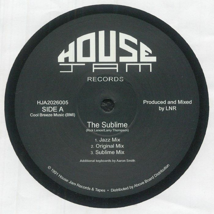 Tikkle – The Sublime / Bubbles (12", House Jam Records, 2026) Front Cover