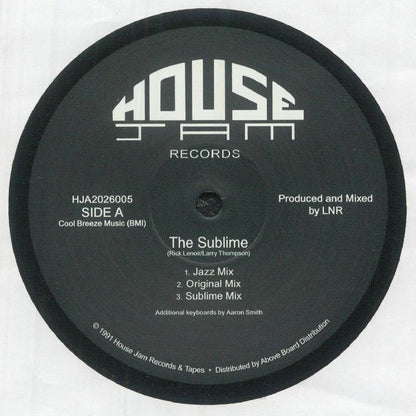 Tikkle – The Sublime / Bubbles (12", House Jam Records, 2026) Front Cover