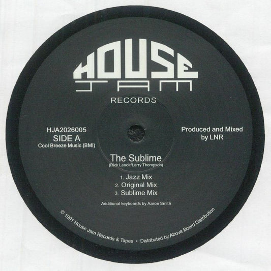 Tikkle – The Sublime / Bubbles (12", House Jam Records, 2026) Front Cover