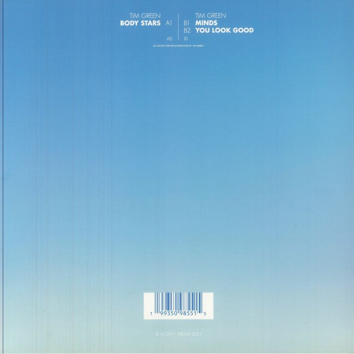 Tim Green – Body Stars (12", All Day I Dream, 2025) back cover