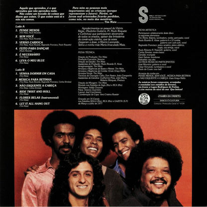 Tim Maia – Tim Maia (LP, Mr Bongo, 2018) Back Cover