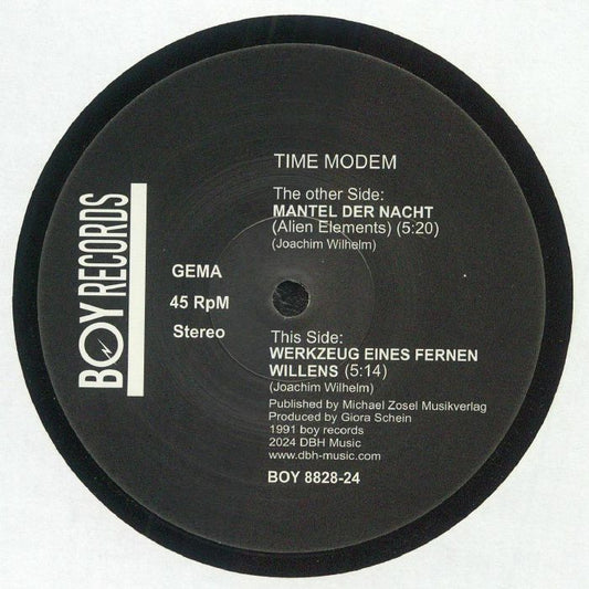 Time Modem – Mantel Der Nacht (12", BOY Records, 2024) Front Cover