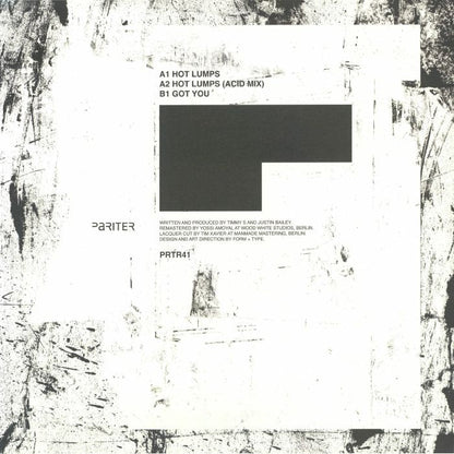 Timmy S + JB – A Long Weight (12", Pariter, 2026) Back Cover