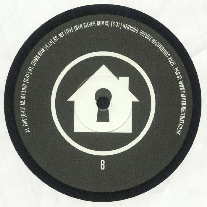 Tiptoes – Fire EP (12", Refuge Recordings, 2025) Back Cover