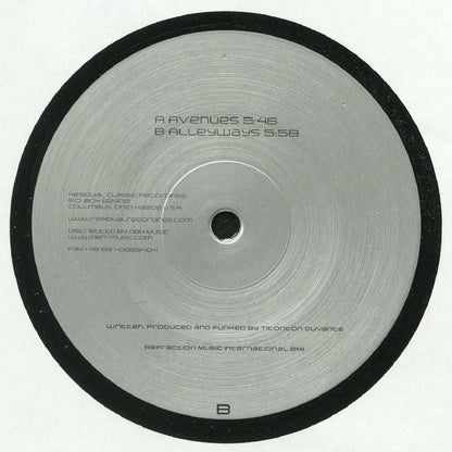 Titonton Duvanté – Avenues / Alleyways (12", Residual Classic, 2017) Back Cover