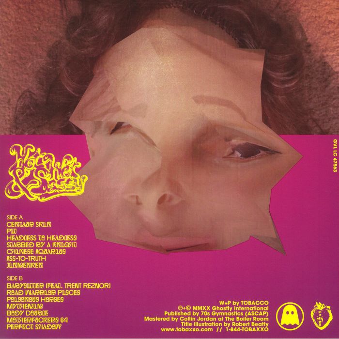 Tobacco – Hot Wet & Sassy (LP, Ghostly International, 2020) Back Cover