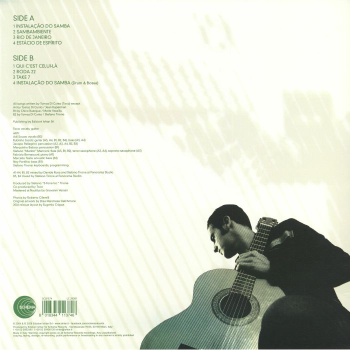 Toco – Instalação Do Samba (LP, Schema, 2026) Back Cover