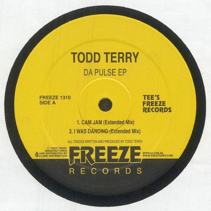 Todd Terry – Da Pulse EP (12", Freeze Records, 2026) Front Cover