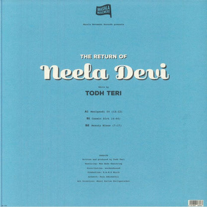 Todh Teri – The Return Of Neela Devi (12", Massala Movement, 2025) Back Cover