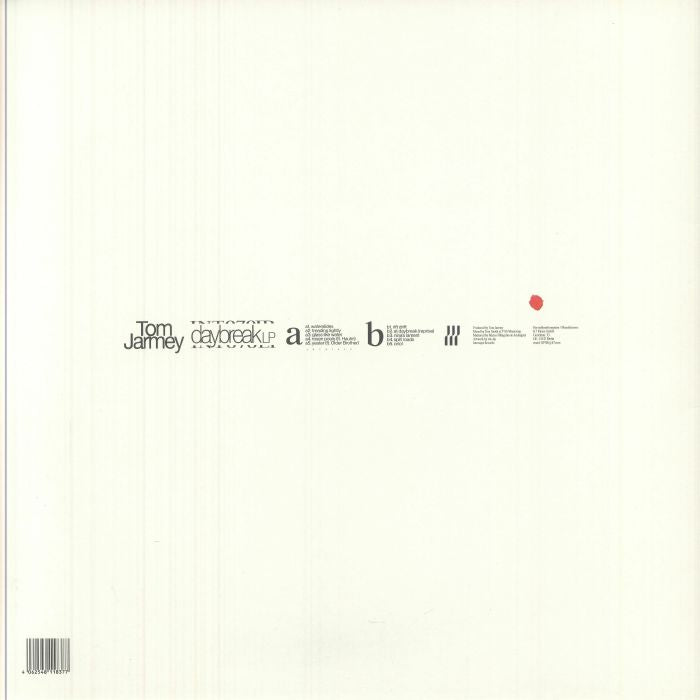 Tom Jarmey – Daybreak (LP, Intercept, 2025) Back Cover