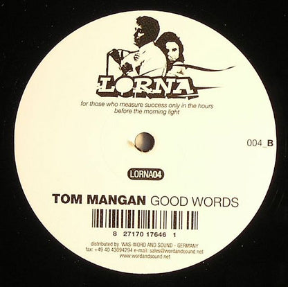 Tom Mangan – Good Words (12", Lorna, 2007) Back Cover