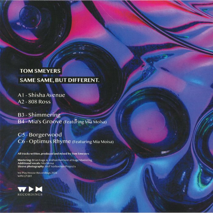 Tom Smeyers – Same Same But Different (2xLP, limited to 300 copies, We Play House, 2026) Back Cover
