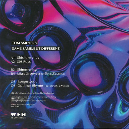 Tom Smeyers – Same Same But Different (2xLP, limited to 300 copies, We Play House, 2026) Back Cover