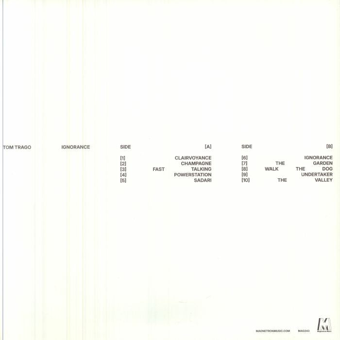 Tom Trago – Ignorance (LP, Magnetron Music, 2026) Back Cover