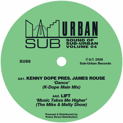 Tommy Musto / Kenny Dope / Mike Delgado / Matthias Heilbronn – The Sound Of Sub Urban Volume 4 (12", Suburban, 2026) Back Cover