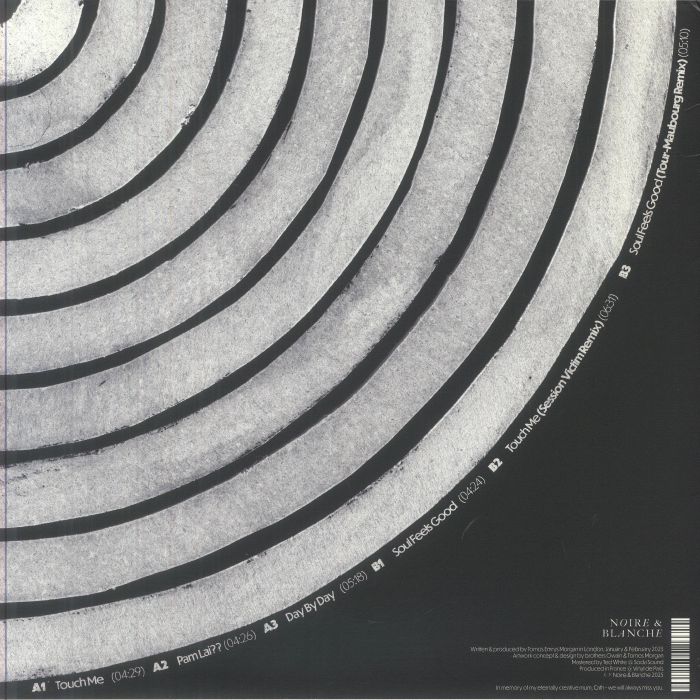 Tomos – Soul Feels Good (12", Noire & Blanche, 2025) Back Cover