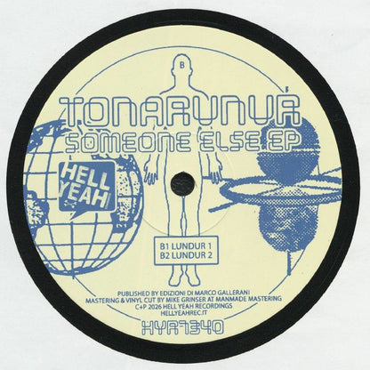 Tonarunur – Someone Else EP (12", Hell Yeah Recordings, 2026) Back Cover