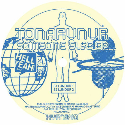 Tonarunur – Someone Else EP (12", Hell Yeah, 2026) Back Cover