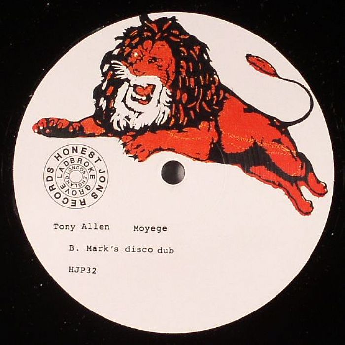 Tony Allen – Moyege (12", Honest Jon's Records, 2006) Back Cover