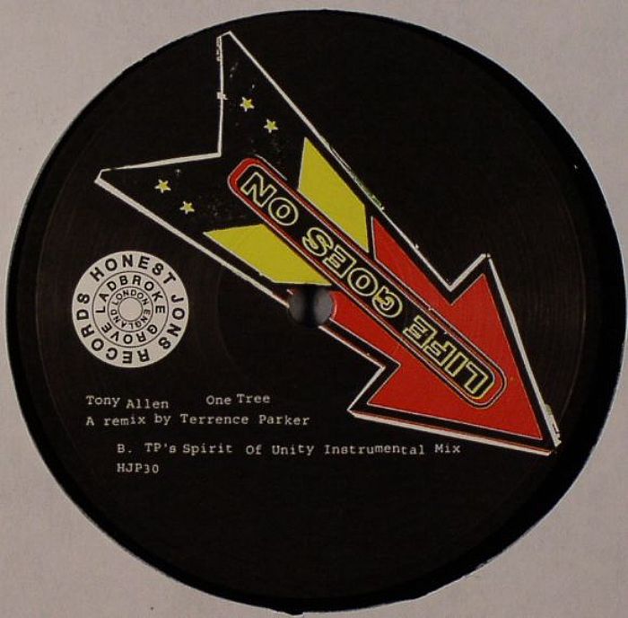 Tony Allen – One Tree (12", Honest Jon's Records, 2006) Back Cover