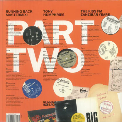 Tony Humphries / Various – Running Back Mastermix: Kiss FM Zanzibar Years Part 2 (3xLP, gatefold, Running Back, 2026) Back Cover