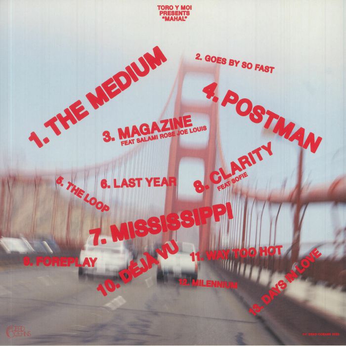 Toro Y Moi – Mahal (LP, Silver, Dead Oceans, 2022) Back Cover