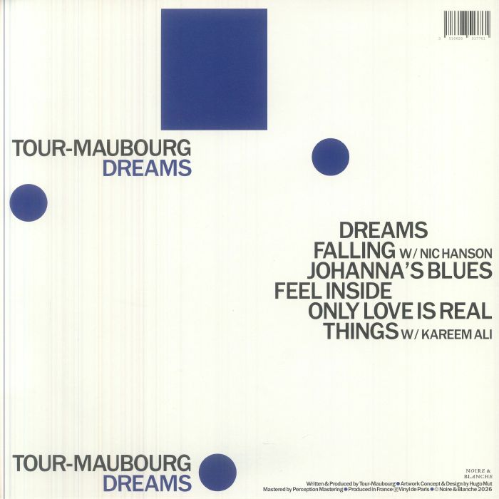 Tour-Maubourg – Dreams (12", Noire & Blanche, 2026) Back Cover
