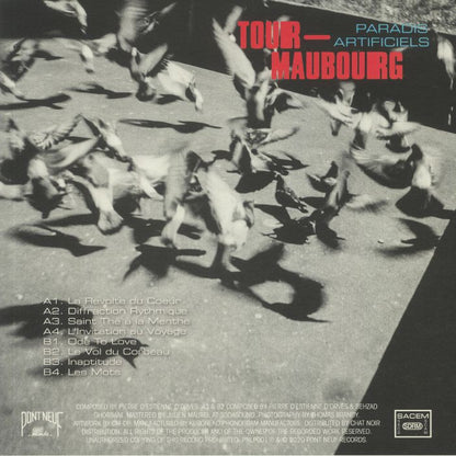 Tour-Maubourg – Paradis Artificiels (LP, Pont Neuf Records, 2026) Back Cover