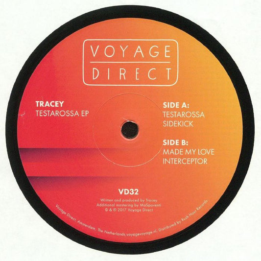 Tracey – Testarossa (12", Voyage Direct, 2018) Front Cover