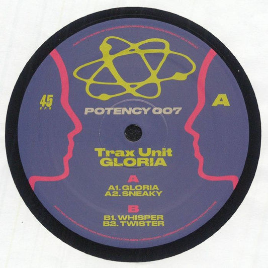 Trax Unit – Gloria  (12", Potency, 2025) Front Cover