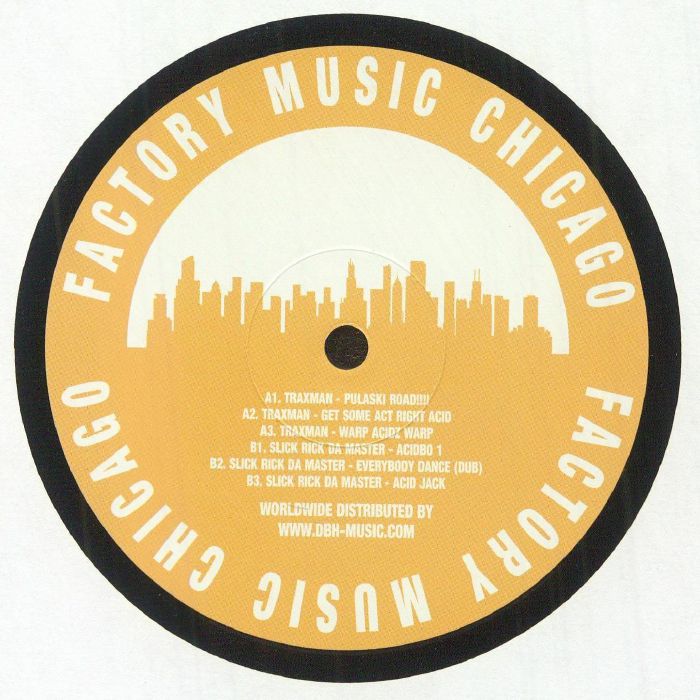Traxman & Slick Rick Da Master – Grimy Acid EP (12", Factory Music Chicago, 2024) Back Cover