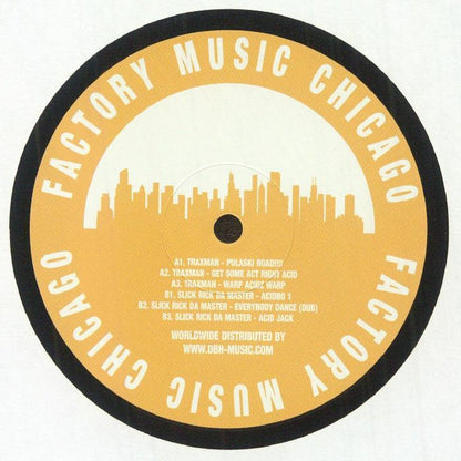 Traxman & Slick Rick Da Master – Grimy Acid EP (12", Factory Music Chicago, 2024) Back Cover