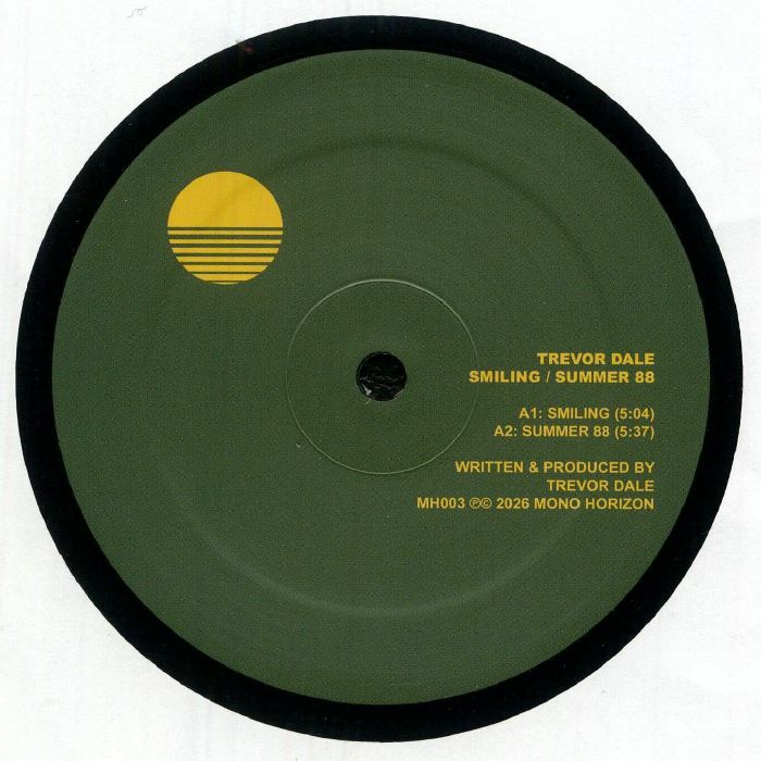 Trevor Dale – Smiling / Summer 88 (12", Mono Horizon, 2026) Front Cover