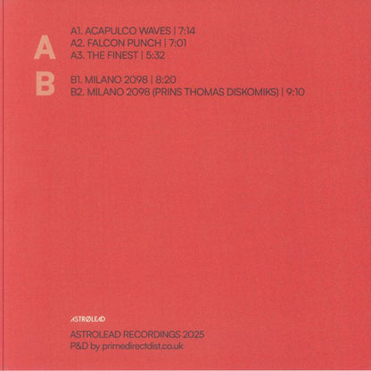 Trip Tease Alain Vice – Sex Having Disco (12", Astrolead Recordings, 2025) Back Cover