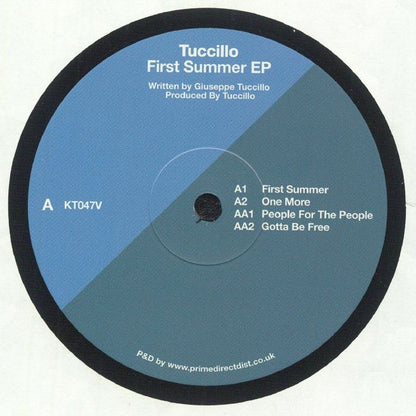 Tuccillo – First Summer EP (12", Kaoz Theory, 2025) front cover