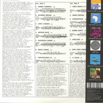 Tullio De Piscopo – Suonando La Batteria Moderna (LP, Dialogo, 2022) Back Cover